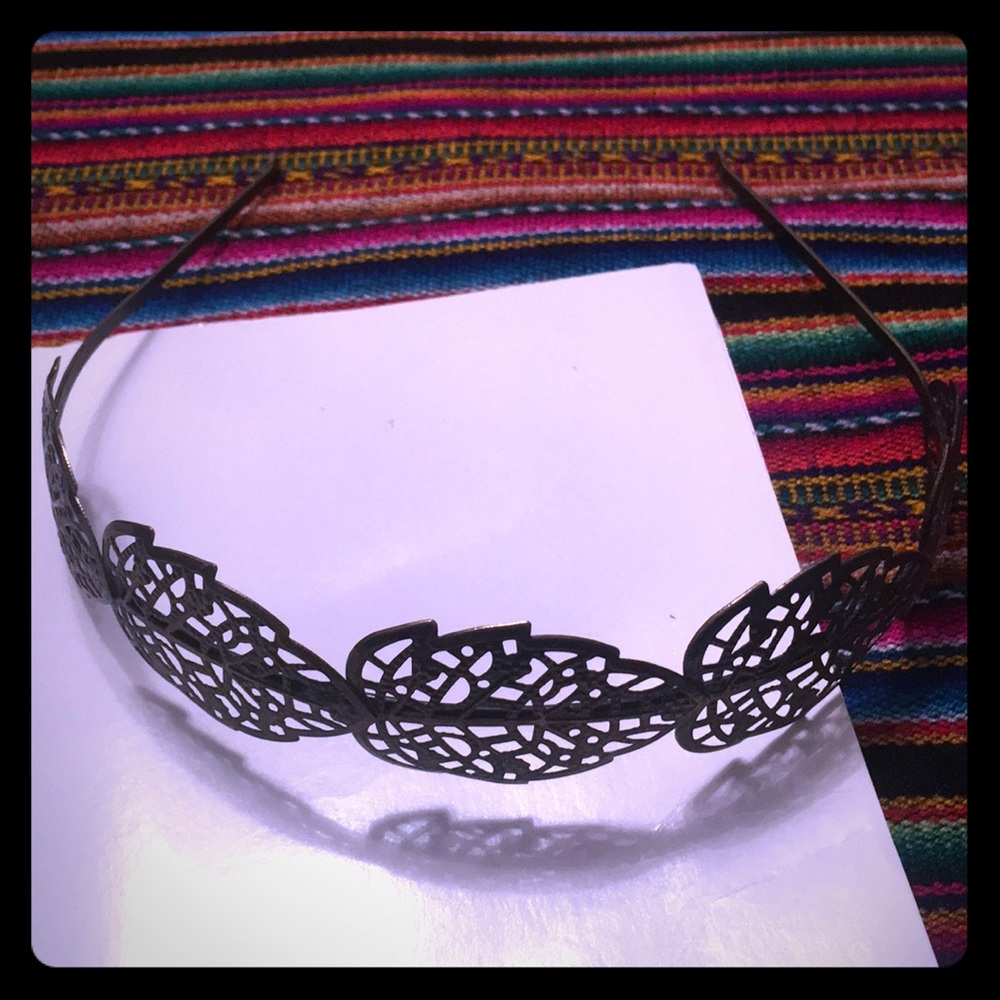 Gold leaf hair band